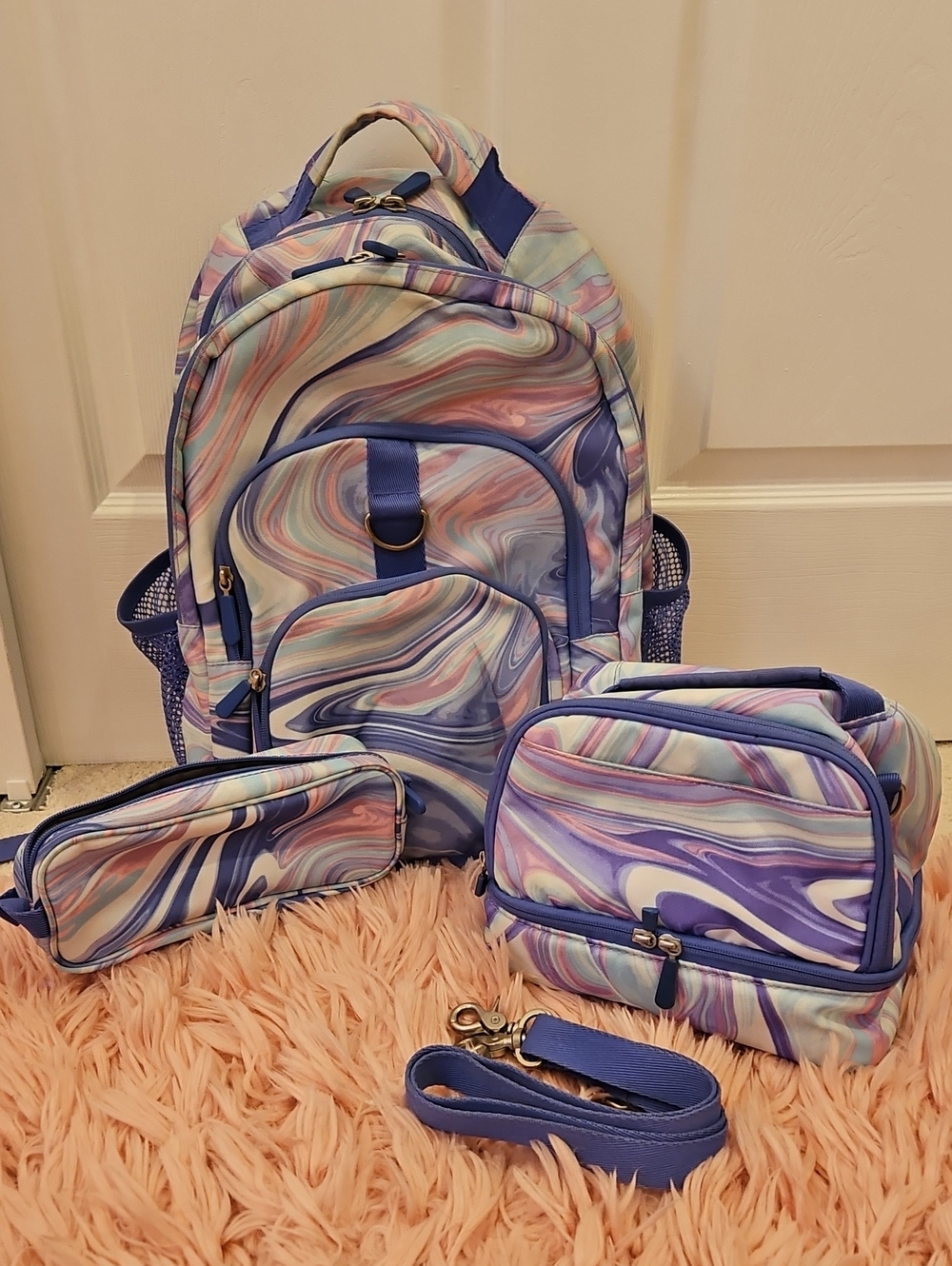 Pottery Barn Teen XL Backpack, Lunch Bag & Pencil Case